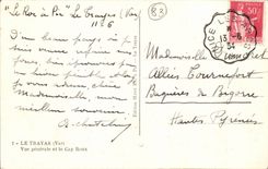 Le Trayas CPA Vue generale et le Cap Roux