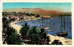 Bandol on sea CPA View and the port