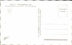 Saint Raphael CPA Panoramic View of the city With far Frejus