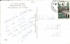 Saint Rapahael MODERN CARD View on the beach