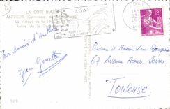 Antheor MODERN CARD the viaduct of the SNCF Road of the gold cornice