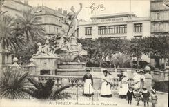 Toulon CPA Monument of the federation
