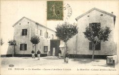 Toulon CPA Morillon Barracks of colonial artillery (militaria)