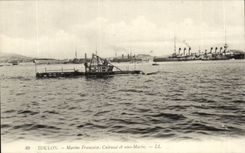 Toulon CPA Marien Frenchwoman Armours and submarine