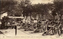 Toulon CPA Arsenal of the navy Old women parts of gun taken with the enemy