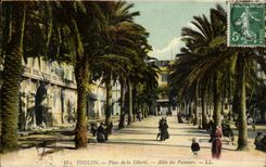 Toulon CPA Places Allee freedom of the palm trees