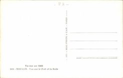 Toulon CPA Seen on the port and the roads