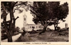 Hyeres Palmen CPA die Wolbung der Einsiedlerei