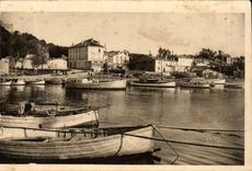 Inseln Hyeres CPA Porquerolles des Panoramas genommen vom Pier