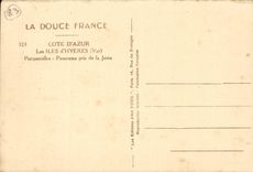 Inseln Hyeres CPA Porquerolles des Panoramas genommen vom Pier