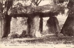 Draguignan CPA stone of the druidic fairy Dolmen