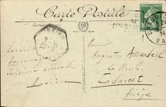 Draguignan CPA stone of the druidic fairy Dolmen