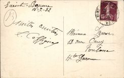 La Sainte Baume CPA Terrasse et entree de la grotte