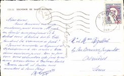 MODERNE KARTE Andenken von Saint Rapahel