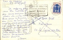 MODERN CARD Saint Aygulf the beach