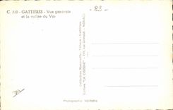 Gattieres CPA Ansicht und das Tal des VAr