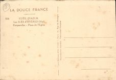 The islands of Hyeres CPA Porquerolles Places church