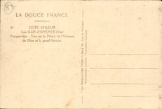 Islands of Hyeres CPA Porquerolles Seen on the point of Oustaou de Diou and large Seraine