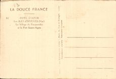 Islands of Hyeres CPA the village of porquerolles and the fort Saint Agate