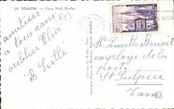 Toulon - Place No5el Blache - CPA