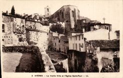 Hyeres - die alte Stadt und die Saint Paul-Kirche - CPA