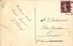 Hyeres - Godillot Allee und Anblick auf Schloss CPA