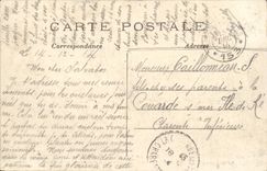 The Large War - 1914 - Belgians finding their destroyed house Netherlands has their return of - dog - CPA Voiture