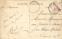 Confolens - Place of the Town hall - Military Concert - CPA