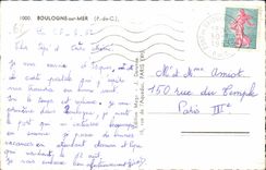 Boulogne on Sea - Souvenirs - CPA (volleyball ball)