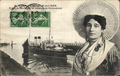 Boulogne on Sea - Boat of Folkestone CPA