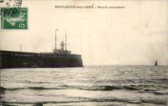 Boulogne on Sea - Setting Sun - setting sun CPA