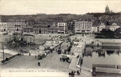 Boulogne on Sea - the Marguet Bridge and Quays CPA