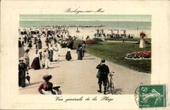 Boulogne auf Meer - Ansicht des Strandes - Fahrrad - einenKreislaufdurchmachenCPA