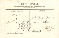 Boulogne on Sea - View of the Beach - Bicycle - Cycling CPA