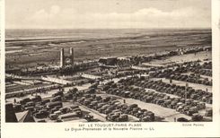 Touquet Paris Strand - der Verdammungs-Weg und der neue Swimmingpool - CPA