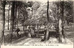 Touquet Paris Strand - ein Schutz aus Bohrgerat CPA heraus