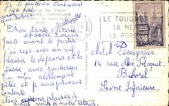 Touquet Paris Strand - das Kasino des Bohrgerats - CPA