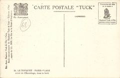 Touquet Paris Beach - Hotel of the Hermitage in the drill - CPA