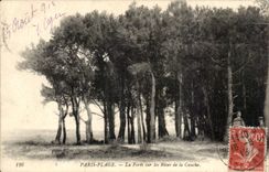 Touquet Paris Strand - das Bohrgerat auf Banken von Cauche - CPA