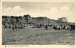 Touquet Paris Strand - der Strand - CPA