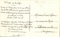 Touquet Paris Strand - das neue Rathaus - CPA