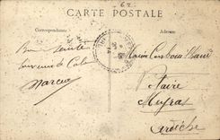 Calais - Monument raised with the Memory of the Pluviose Submarine - CPA