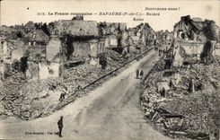 Bapaume - Ruins - Let us remember - CPA
