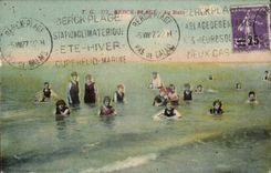 Berck Beach - With the Bath - CPA