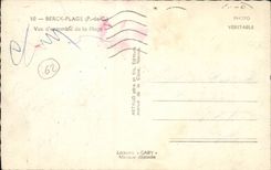 Berck Beach - Overall picture of the Beach - CPA