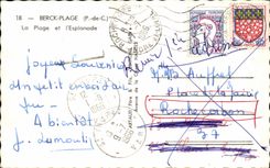 Berck Beach - the Beach and the Esplanade - CPA