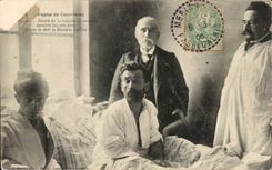 Catastrophe of Courrieres - decorates with the Legion of Honor - his/her father and Doctor Lornes - CPA