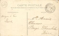 Catastrophe of Courrieres - decorates with the Legion of Honor - his/her father and Doctor Lornes - CPA