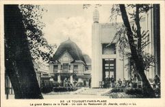 Touquet Paris Beach - the Large Casino of the Drill - a corner of the Restaurant - CPA