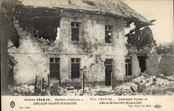 Ablain Str Nazaire - Haus eventree - kampfen 1914 CPA